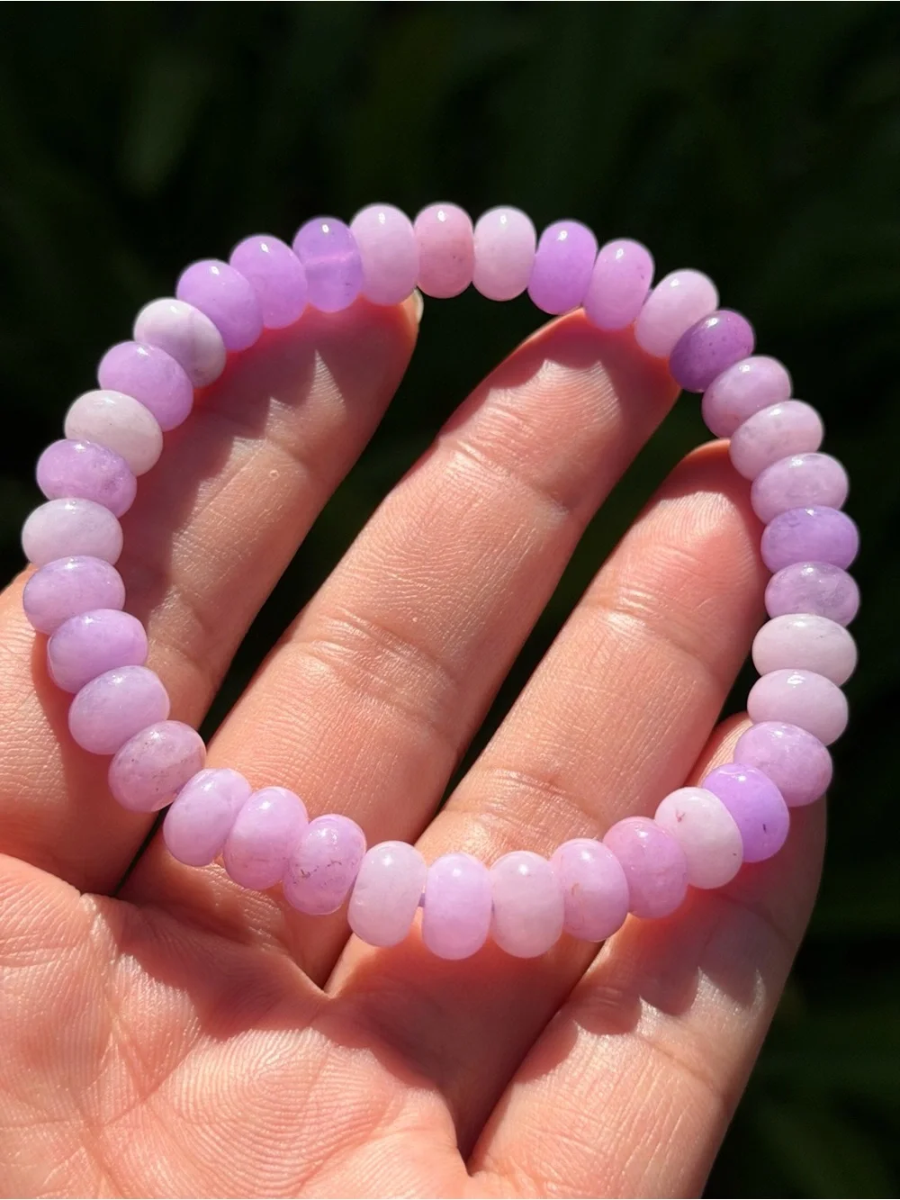 8mm stretchable donut shape dyed quartz bracelet 2215